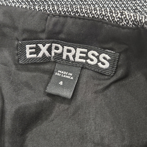 Express Women's Knee-Length Pencil Skirt Gray, Size 4, Business Casual, Lined - Picture 5 of 9